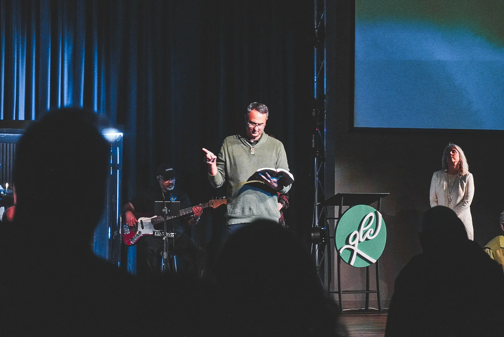 A message being shared at Greater Life Church